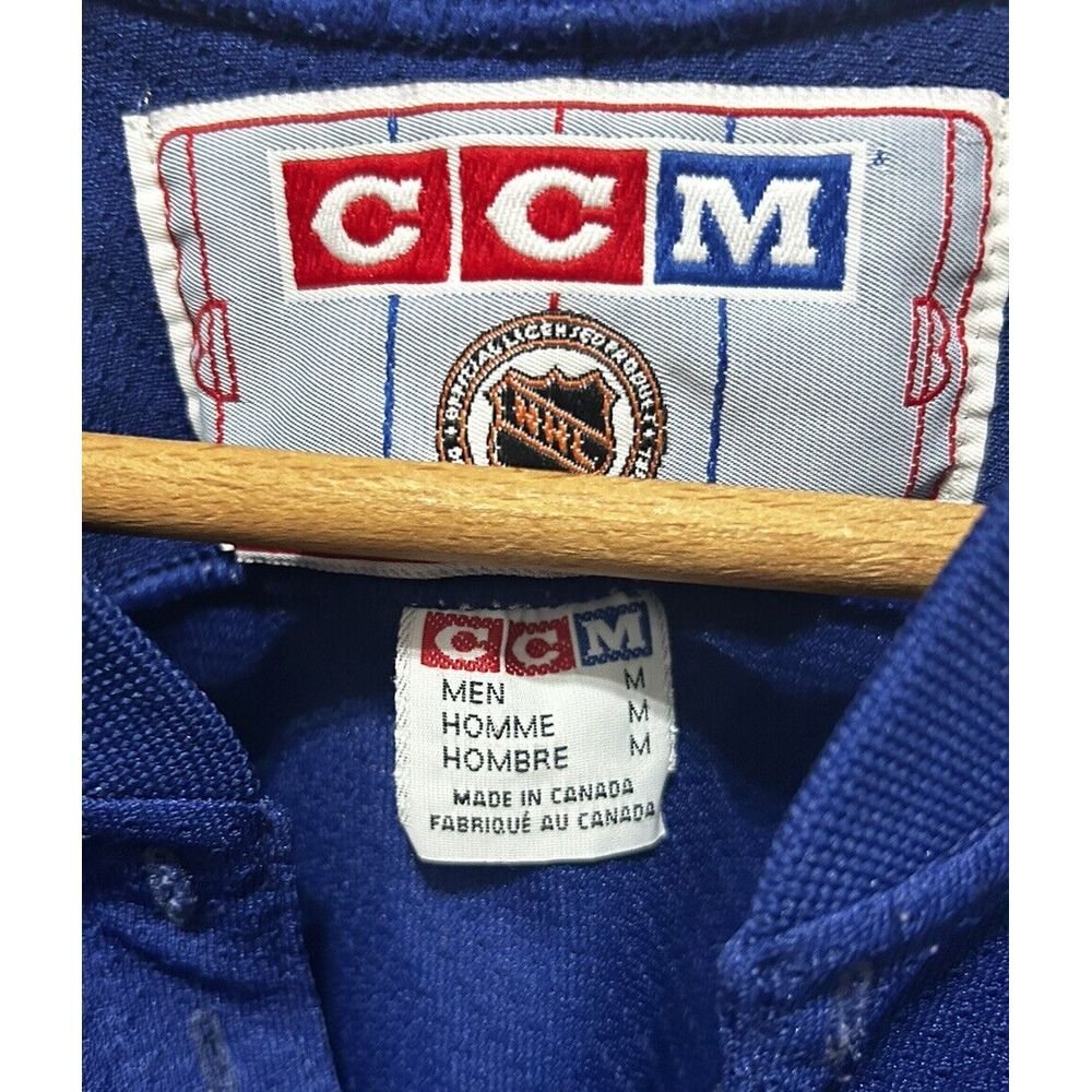 Vintage‎ New York Rangers Team Jersey CCM Blue Size Medium - Picture 8 of 11
